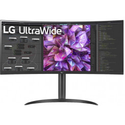 LG 34WQ75C-B LED monitor curved 34.14" 3440 x 1440 UWQHD @ 60 Hz IPS 300 cd/m² 1000:1 HDR10 5 ms 2xHDMI, DisplayPort, USB-C speakers