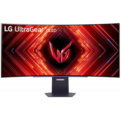 LG UltraGear 45GS95QE-B - OLED monitor - gaming - curved - 45" (44.5" viewable) - 3440 x 1440 UWQHD @ 240 Hz - 275 cd/m - 1500000:1 - DisplayHDR 400 True Black - 0.03 ms - 2xHDMI, DisplayPort