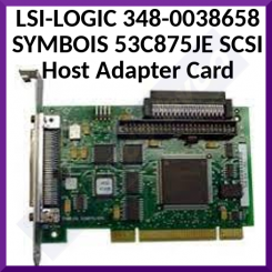LSI-LOGIC 348-0038658 SYMBOIS 53C875JE SCSI Host Adapter Card - In Perfect Condition - Refurbished
