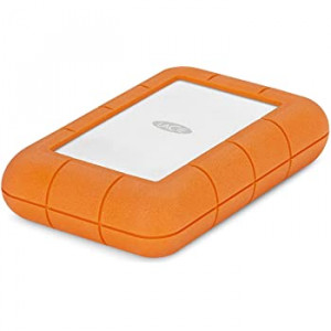 LaCie Rugged Secure STFR2000403 - Hard drive - encrypted - 2 TB - external (portable) - USB 3.1 Gen 1 (USB-C connector) - 256-bit AES - with 2 years Rescue Data Recovery Service Plan