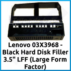 Lenovo 03X3968 - Black Hard Disk Filler 3.5" LFF (Large Form Factor) for ThinkServer RD340, RD430, TS340, TS430