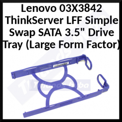 Lenovo 03X3842 ThinkServer LFF Simple Swap SATA 3.5" Drive Tray (Large Form Factor) for Lenovo Tninkstation TS-130, ThinkServer RD-330, TD-340, TS-430, TS-440 