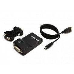 Lenovo USB 3.0 to DVI/VGA Monitor Adapter - External video adapter - USB 3.0 - DVI - for ThinkCentre M700