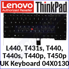 Lenovo ThinkPad Backlit Original Replacement Keyboard (Qwerty UK) 04X0130