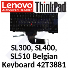 Lenovo ThinkPad Replacement Keyboard 42T3881 (Azerty Belgium) for ThinkPad SL300, SL400c, SL510, SL510c