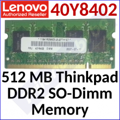 Lenovo Thinkpad 512 MB DDR2 SO-Dimm Memory 40Y8402