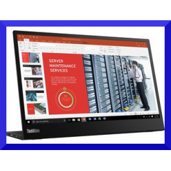 Lenovo ThinkVision M14 35.6 cm (14") Full HD WLED LCD Monitor - 16:9 - Raven Black - 355.60 mm Class - In-plane Switching (IPS) Technology - 1920 x 1080 - 16.7 Million Colours - 300 cd/m² Typical - 6 ms with OD - 60 Hz Refresh Rate