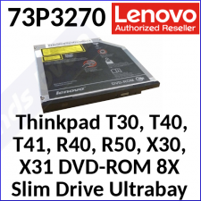 Lenovo ThinkPad 8X DVD-ROM Slim Drive Ultrabay 73P3270 - 2MB Buffer - Refurbished