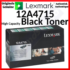 Lexmark 12A4715 Black High Capacity Original Toner Cartridge (12000 Pages) for Lexmark X422 mfp, X422dn, X422dtn, X422n, X422tn