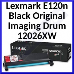 Lexmark 12026XW Black Original Imaging Drum (Photo Conductor) - 25000 Pages - for Lexmark E120n