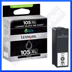 Lexmark 105XL Black High Capacity Original Ink Cartridges 14N0822E (510 Pages)