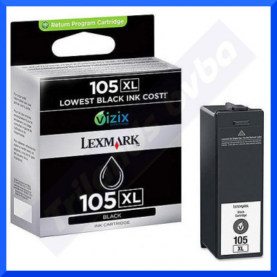 Lexmark 105XL BLACK Original High Yield Ink Cartridges 14N0822E (510 Pages)