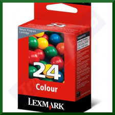 Lexmark 24 (18C1524E) Original TRI-COLOR Ink Cartridge (185 Pages)