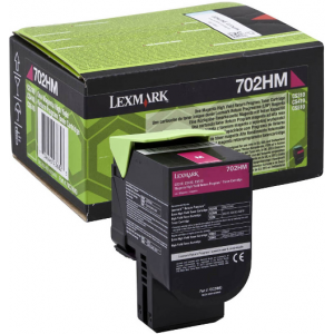 Lexmark 702HM High Yield Magenta (Return Program) Original Toner Cartridge 70C2HM0 (3000 Pages) for Lexmark CS310dn, C310n,CS410dn, C410n, CS410dtn, CS510de, CS510dt