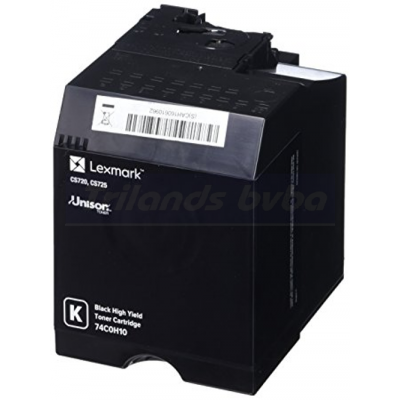 Lexmark 74C0H10 Black Toner Original Cartridge (12000 Pages) for Lexmark CS720de, CS725de