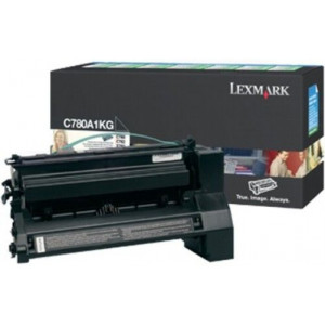 Lexmark C780A1KG Black Original Toner Cartridge (6000 Pages) for Lexmark C780, C780dn, C780n, C782dn, C782dtn, C782n, X782 mfp, X782e mfp, X782n mfp