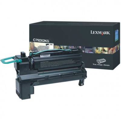 Lexmark X792X2KG Black Toner NON-RETURN High Capacity Original Cartridge (20000 Pages) for Lexmark X792de, X792dtse, X792dtme, X792dte, X792dtpe, X792dtfe