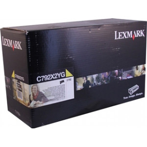 Lexmark C792X2YG Yellow Toner Cartridge (20000 Pages) - Original Lexmark NON-RETURN pack for C792de, C792dhe, C792dte, C792e, X792dte, X792dtpe, X792dtfe, X792de, X792dtse, X792dtme