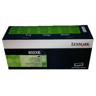 Lexmark 602XE BLACK ORIGINAL EXTRA High Yield Corporate Toner Cartridge 60F2X0E - 20.000 Pages