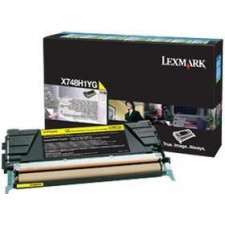 Lexmark X748H1YG Yellow High Yield Original Toner Cartridge (10000 Pages) for Lexmark X746de, X748de, X748dte
