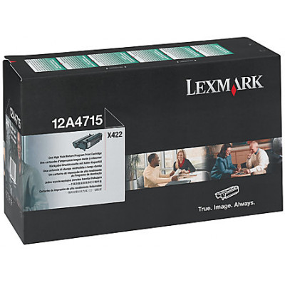 Lexmark 12A4715 BLACK Original High Yield Toner Cartridge (12.000 Pages)
