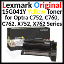 Lexmark 15G041Y YELLOW ORIGINAL Toner Cartridge (6.000 Pages)