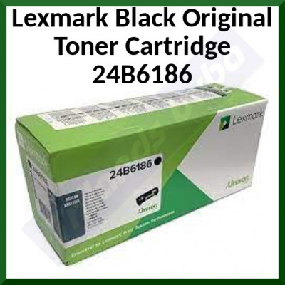 Lexmark 24B6186 BLACK ORIGINAL Return Toner Cartridge - 16.000 Pages