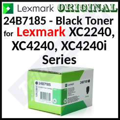 LEXMARK 24B7185 Original Black Toner Cartridge - 9.000 Pages