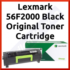 Lexmark 56F2000 Original BLACK Toner Cartridge (6000 Pages) for Lexmark MS321dn, MS421dn, MS521dn, MS621dn, MS622de, MX522dhe, MX622de