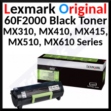 Lexmark (60F2000) 602 Original Black Toner Cartridge 60F2000 (2500 Pages)