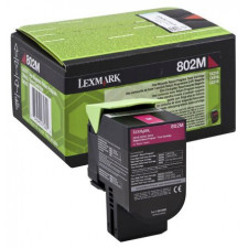 Lexmark 802M (80C20M0) Magenta Toner Cartridge (1000 Pages) - Original Lexmark Use & Return Cartridge for CX310dn, CX310n, CX410de, CX410dte, CX410e, CX510de, CX510dhe, CX510dthe