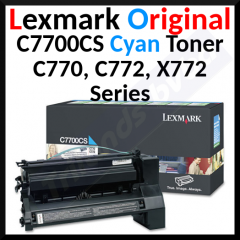 Lexmark C7700CS CYAN Original Toner Cartridge (6.000 Pages)