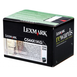 Lexmark C544X1 High Yield Black (Return Program) Original Toner Cartridge C544X1KG (6000 Pages) for Lexmark C544dn, C544dtn, C544dw, X543dn mfp, X544dn mfp, X544dw mfp, X544dte mfp, X546dtn, X548dte