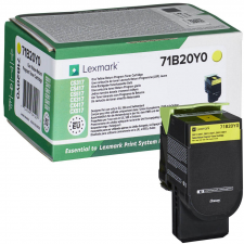 Lexmark 71B20Y0 Yellow Original Toner Cartridge (2300 Pages) for Lexmark CS317dn, CS417dn, CS517de, CX317dn, CX417de