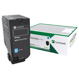 Lexmark 74C20C0 Cyan Original Toner Cartridge (3000 Pages) for Lexmark CX725de, CX725dhe, CX725dhe, CX725dthe, CX725dthe, CS725de, CS725de, CS720de, CS720de, CS720dte, CS720dte, CS725dte, CS725dte