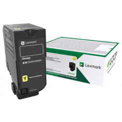 Lexmark 74C2HY0 Extra High Yield Yellow Original Toner Cartridge (12000 Pages) for Lexmark CX725de, CX725dhe, CX725dhe, CX725dthe, CX725dthe, CS725de, CS725de, CS720de, CS720de, CS720dte, CS720dte, CS725dte, CS725dte