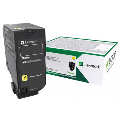 Lexmark 74C2HYE Extra High Yield Yellow Original Corporate Toner Cartridge (12000 Pages) for Lexmark CX725de, CX725dhe, CX725dhe, CX725dthe, CX725dthe, CS725de, CS725de, CS720de, CS720de, CS720dte, CS720dte, CS725dte, CS725dte