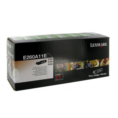 Lexmark E260A11E Black Original Toner Cartridge (3500 Pages) for Lexmark E260, 260d, 260dn, 260dt, 260dtn, 360d, 360dn, 360dt, 360dtn, 460dn, 460dtn, 460dtw, 460dw, E462dtn