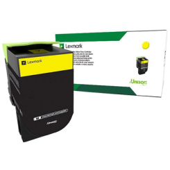 Lexmark 80C2HYE Yellow High Yield Yellow (Corporate Program) Original Toner Cartridge (3000 Pages) for Lexmark CX410de, CX410dte, CX410e, CX510de, CX510dhe, CX510dthe
