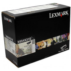 Lexmark X654X31E BLACK ORIGINAL EXTRA High Capacity Toner Cartridge (36.000 Pages)