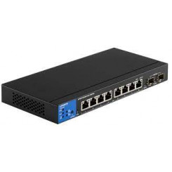 Linksys LGS328MPC - Switch - Managed - 24 x 10/100/1000 (PoE+) + 4 x 10 Gigabit SFP+ (uplink) - rack-mountable - PoE+ (410 W)