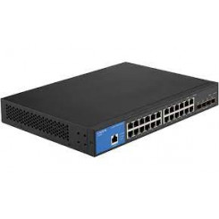 Linksys LGS328C - Switch - smart - 24 x 10/100/1000 + 4 x 10 Gigabit SFP+ - rack-mountable - TAA Compliant