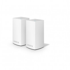 Linksys VELOP Whole Home Mesh Wi-Fi System WHW0102 - Wi-Fi system (2 routers) - mesh - GigE - 802.11a/b/g/n/ac, Bluetooth 4.1 LE - Dual Band