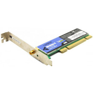 Linksys WMP54G PCI Wireless-G Adapter - 802.11g - SpeedBooster technology (No Antenna) - in Perfect Working condition - Refurbished