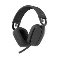 Logitech Zone Vibe 100 - Headset - full size - Bluetooth - wireless - graphite