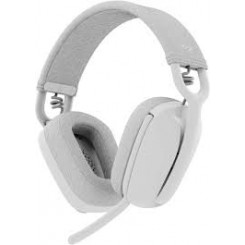 Logitech Zone Vibe 100 - Headset - full size - Bluetooth - wireless - off-white