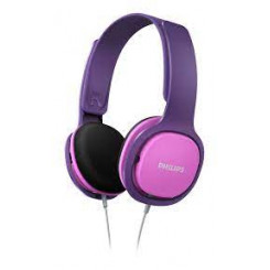 Philips Kids SHK2000PK - Headphones - on-ear - wired - 3.5 mm jack - noise isolating - purple, pink