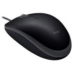Logitech B110 Silent - Mouse - right and left-handed - optical - 3 buttons - wired - USB
