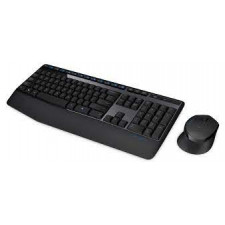 Logitech Wireless Combo MK345 - Keyboard and mouse set - wireless - 2.4 GHz - US International - black, blue