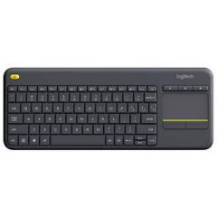 Logitech Wireless Touch Keyboard K400 Plus - Keyboard - wireless - 2.4 GHz - German - black
